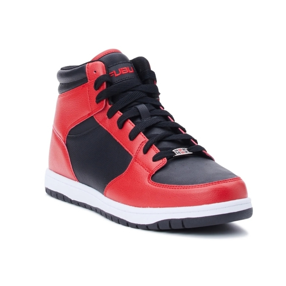 FUBU Men's Heritage High-Top Basketball Shoes Sneakers Red Black New